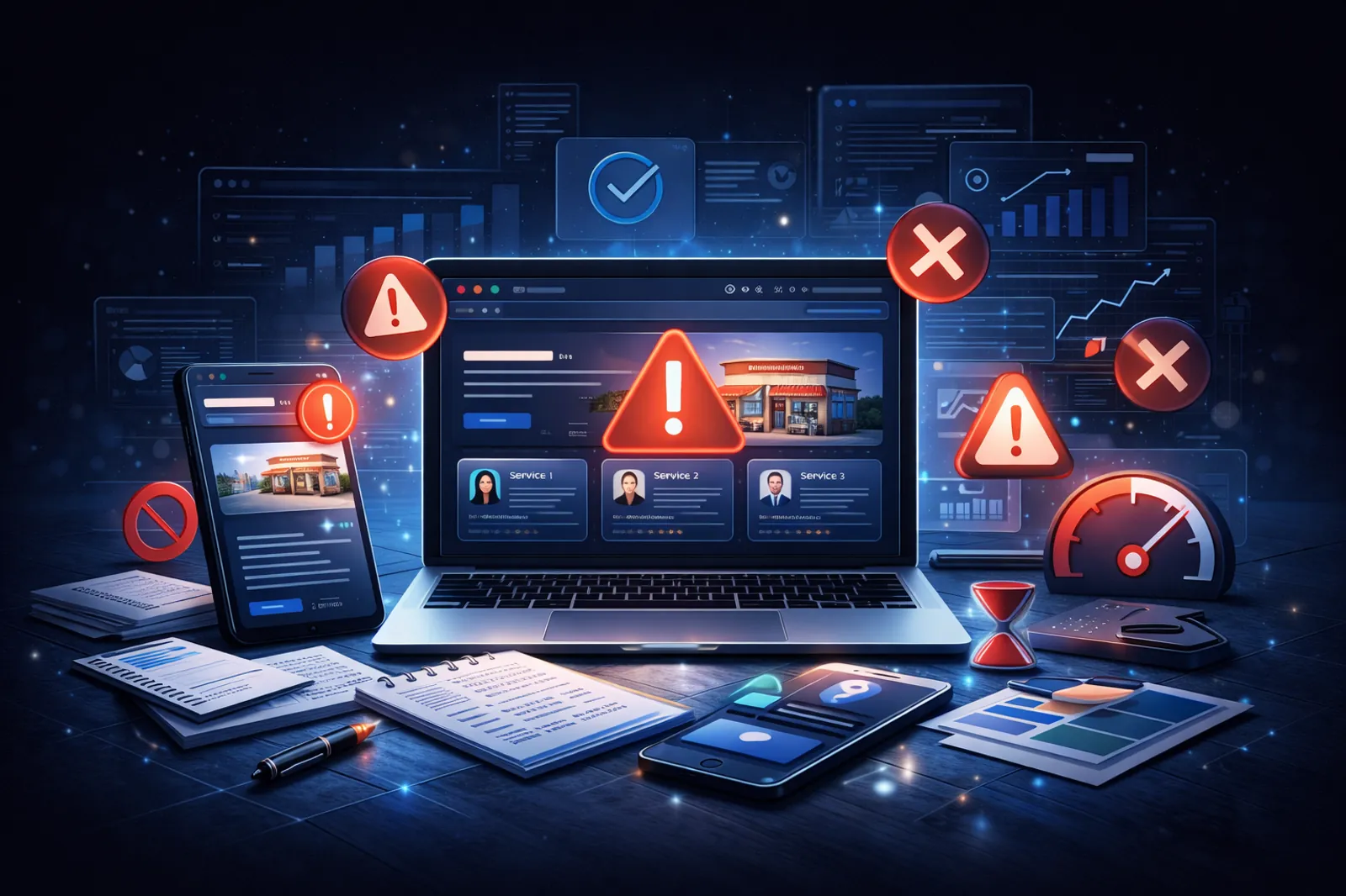 5 błędów na stronach firm lokalnych, które odstraszają klientów.