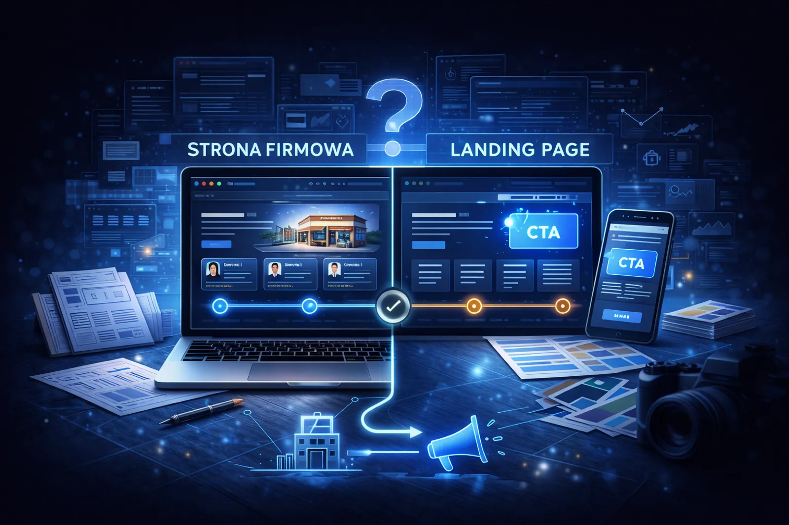 Strona firmowa czy landing page – co wybrać dla swojej usługi?